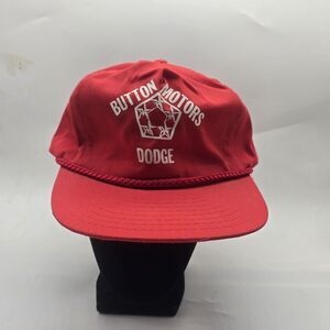 Vintage 90s Dodge Baseball Cap Button Motors Kokomo Indiana OS Adjustable Hat
